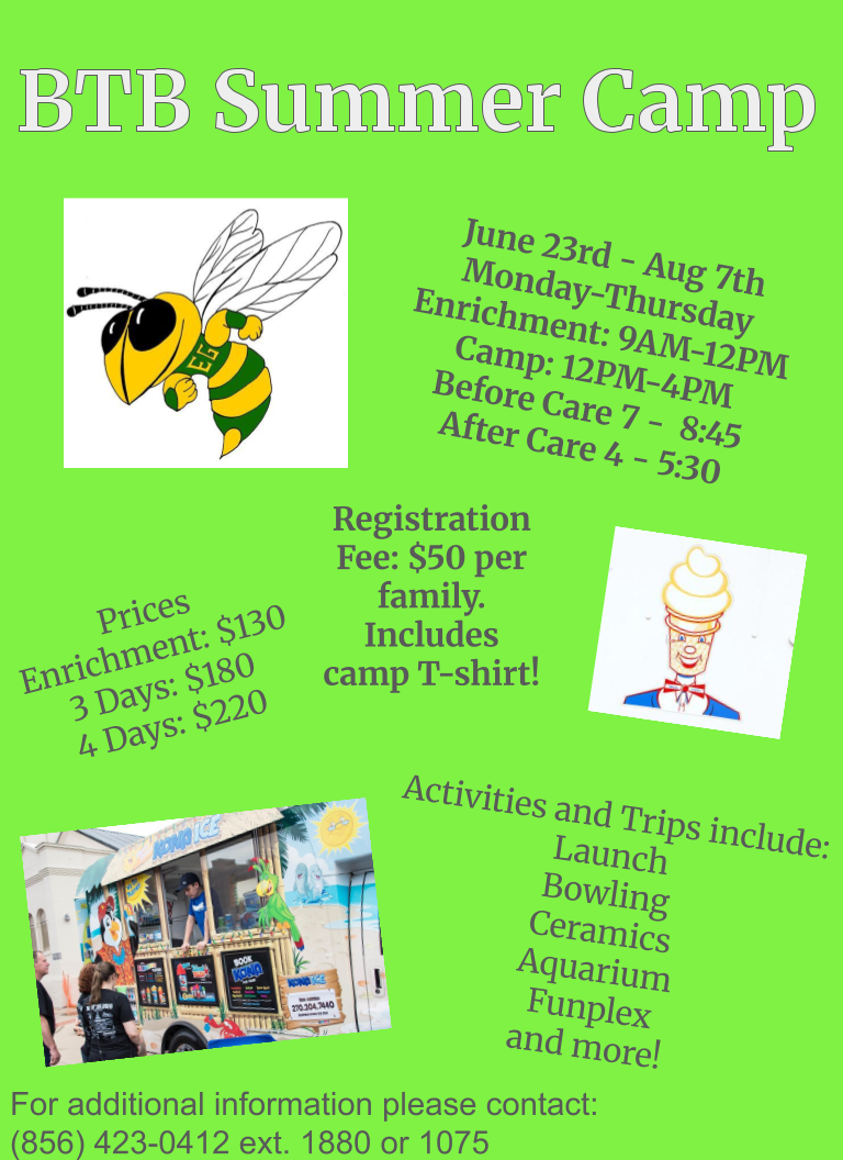BTB Summer Camp Flyer
